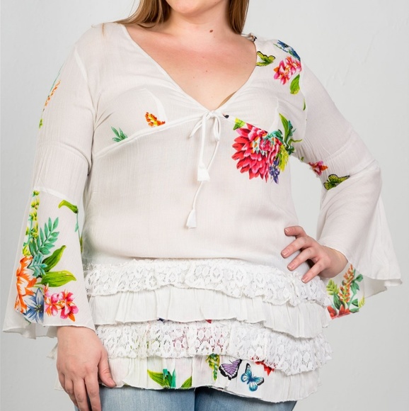 Tops - Plus Size Ruffle Top